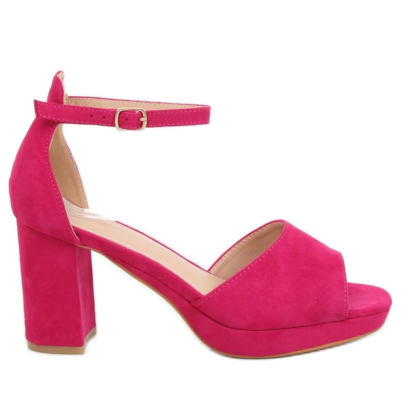 Sandale cu toc înalt fucsia 6952-GL Fushia roz