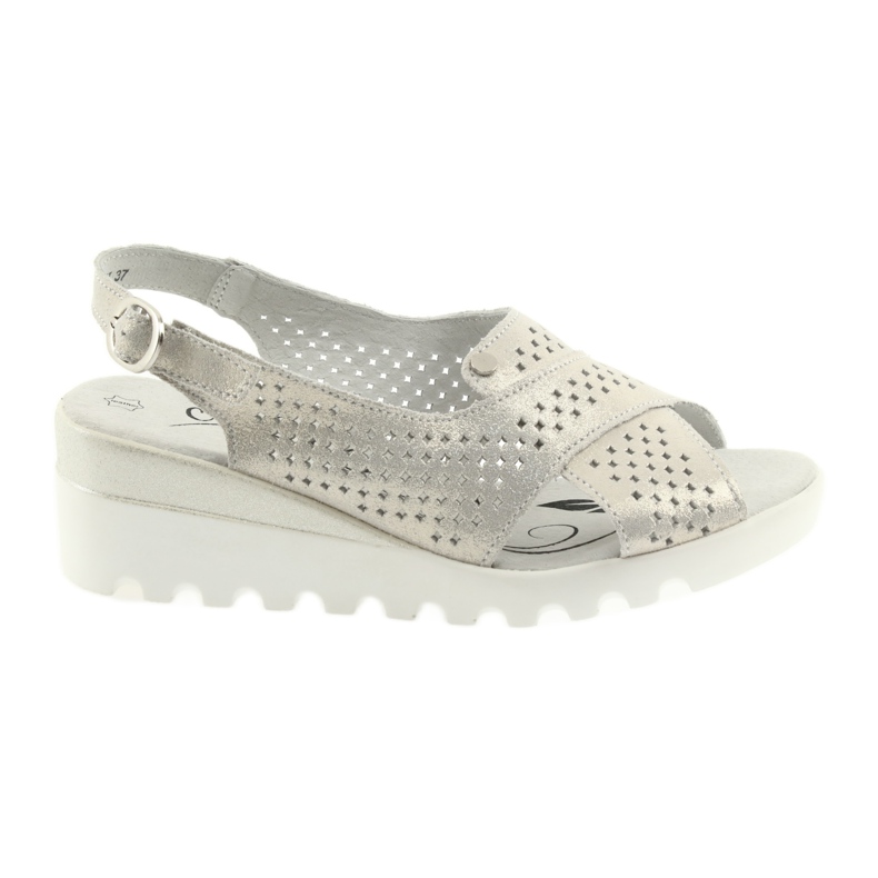 Sandale aurii pentru femei pe pană Filippo 729 de aur