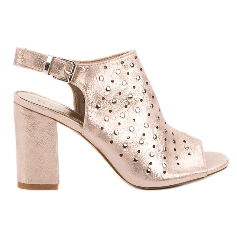 Sandale VINCEZA cu jeturi galben