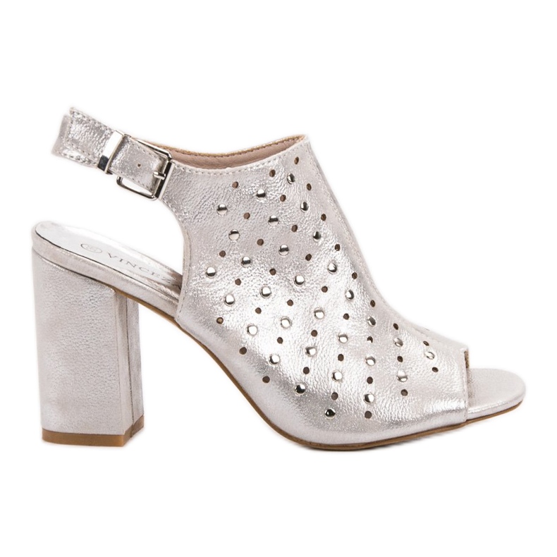 Sandale VINCEZA cu jeturi gri