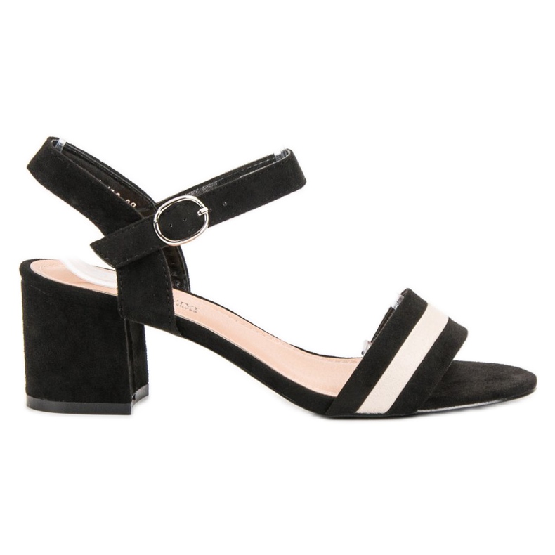 Queen Vivi Sandale cu toc înalt la modă negru