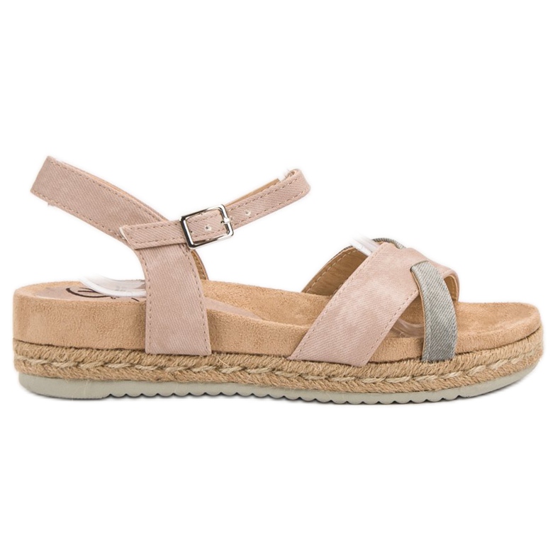 Kylie Sandale espadrile roz