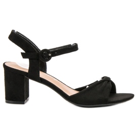 Sandale negre elegante negru Sandale negre elegante negru