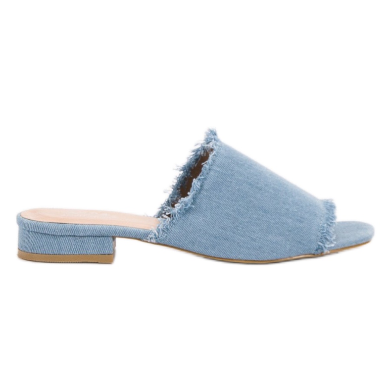 Small Swan Papuci Denim albastru