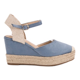 Seastar Espadrile pe platformă albastru