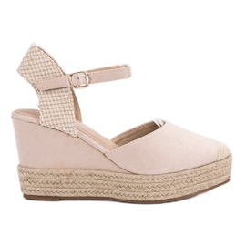 Seastar Espadrile pe platformă bej