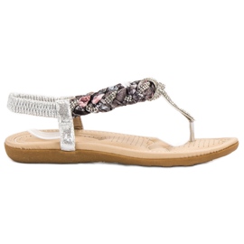 Cm Paris Sandale japoneze la modă gri