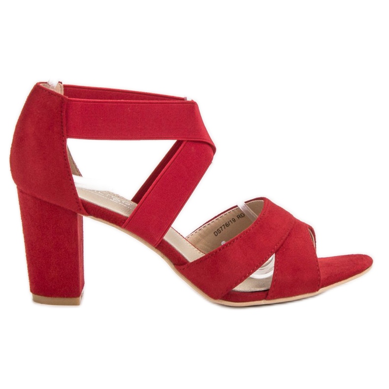 Filippo Sandale cu alunecare roșie roșu