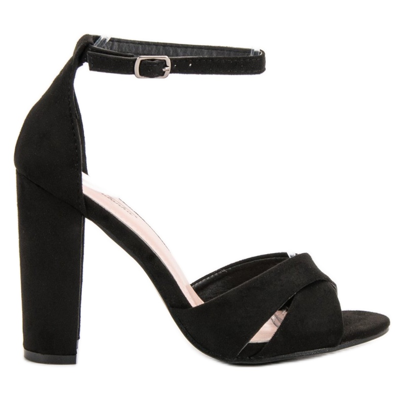 SHELOVET Sandale negre elegante negru