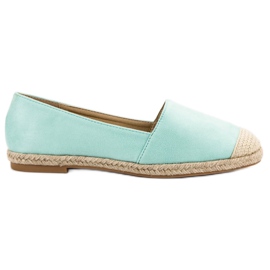 Seastar Espadrile din piele de menta verde