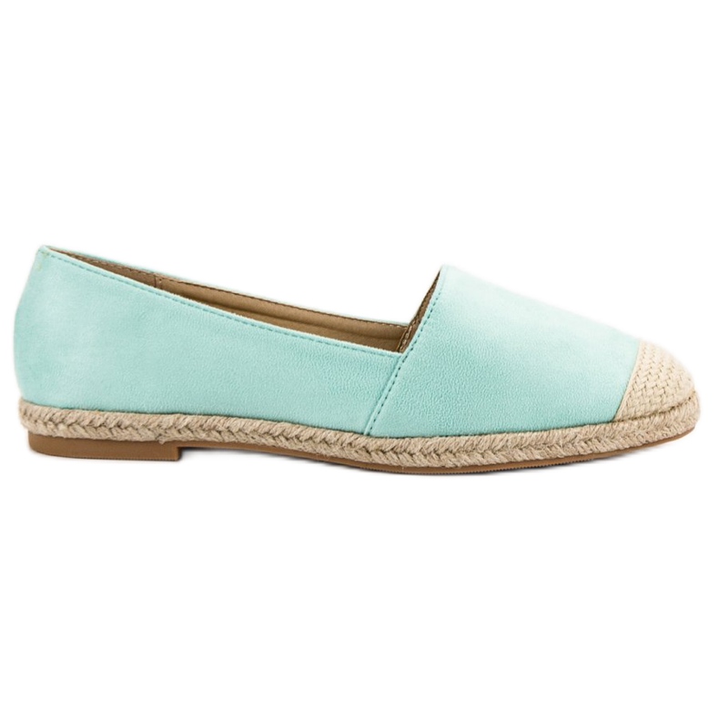 Seastar Espadrile din piele de menta verde Seastar Espadrile din piele de menta verde