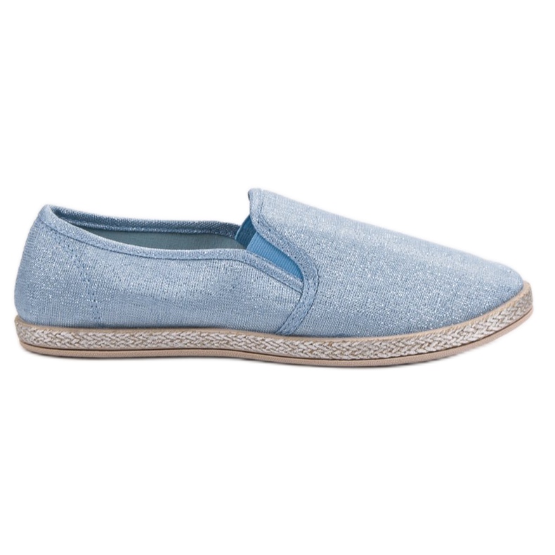 Ideal Shoes Sliponi confortabili albastru Ideal Shoes Sliponi confortabili albastru