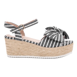 Seastar Sandale cu pană cu arc gri Seastar Sandale cu pană cu arc gri