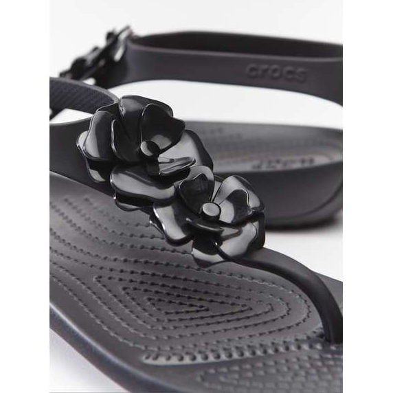 Crocs Serena Embellish Flip W 060 Black Black negru Crocs Serena Embellish Flip W 060 Black Black negru