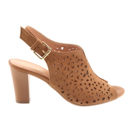 Espinto Sandale deschise pe postul maro 317 Espinto Sandale deschise pe postul maro 317