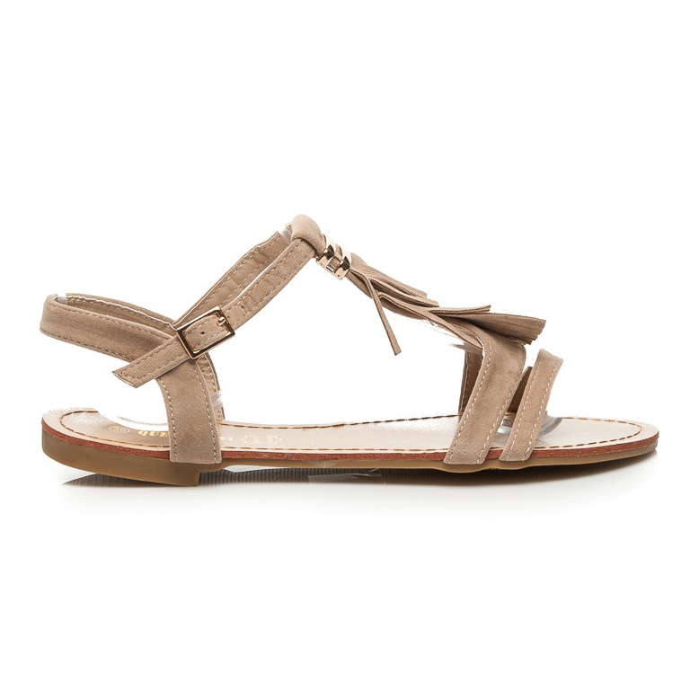 Queen Vivi Sandale Cu Franjuri maro Queen Vivi Sandale Cu Franjuri maro