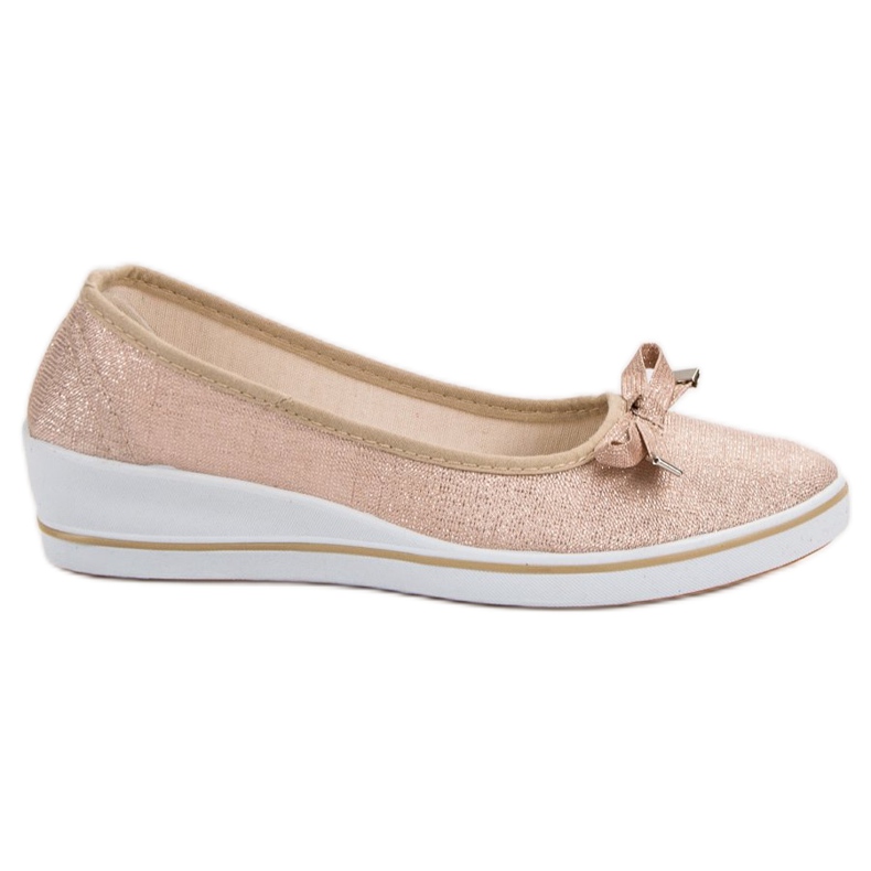 SHELOVET Wedge Ballerina maro