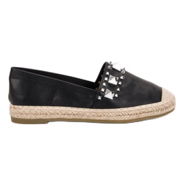 Janessa Espadrile Cu Știfturi negru Janessa Espadrile Cu Știfturi negru