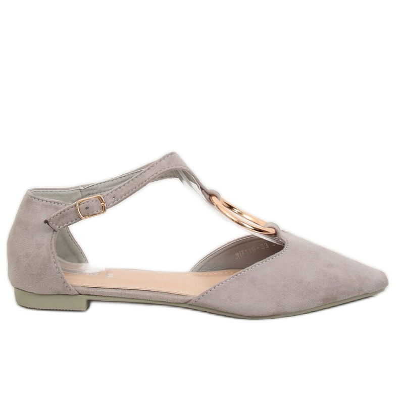 Balerini deschise gri JN7119 L. GREY
