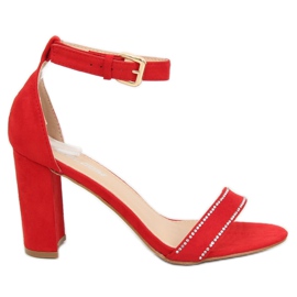 Sandale pe stâlp roșu A8020 Roșu roşu