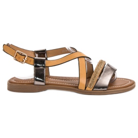 Small Swan Sandale la modă galben Small Swan Sandale la modă galben