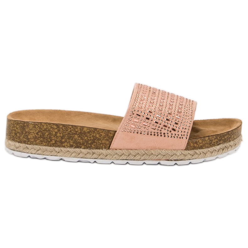 Seastar Papuci roz cu zirconiu cubic