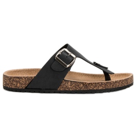 Seastar Flip-flops confortabile negru Seastar Flip-flops confortabile negru