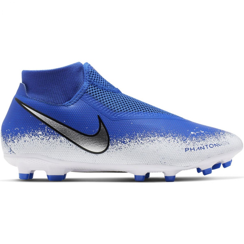 Pantofi de fotbal Nike Phantom Vsn Academy Df FG / MG M AO3258-410 multicolor albastru