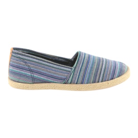 McKey 821 Espadrille maro albastru verde bleumarin