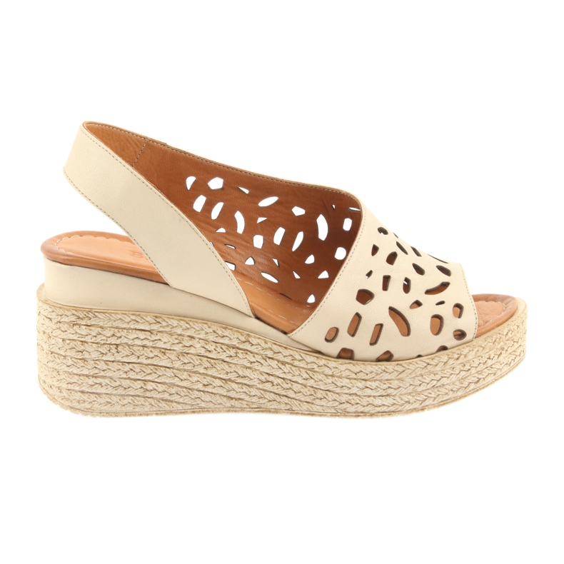 Sandale cu toc Badura 4812 bej