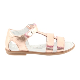 Sandale pentru fete aur roz Bartek 56016 galben