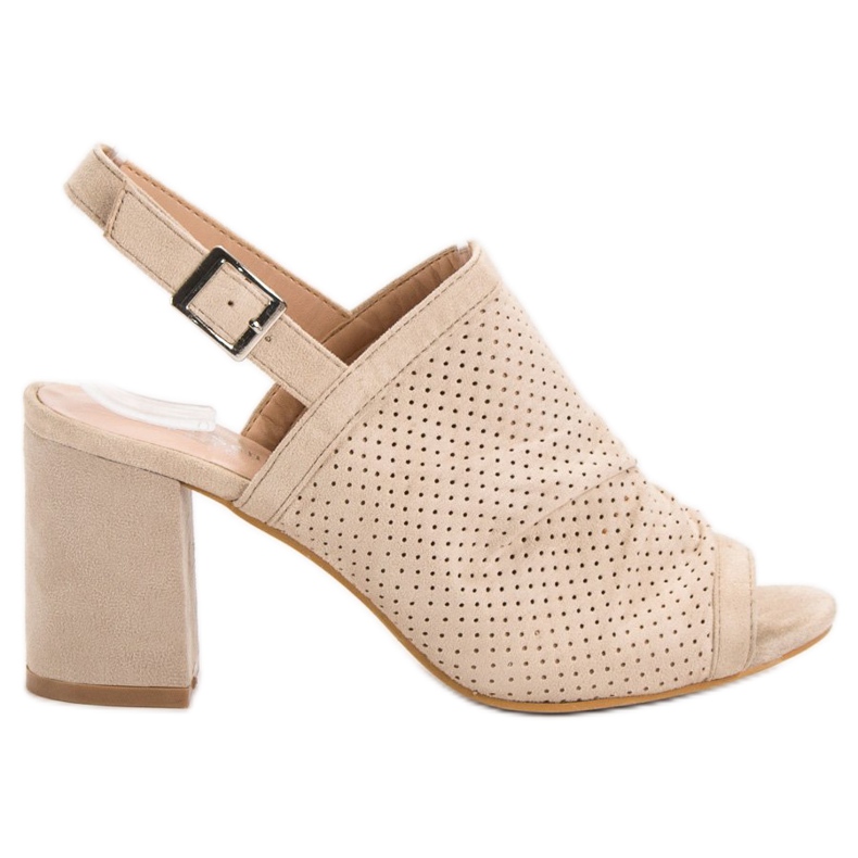 Sixth Sense Sandale ajurate pe o bară maro