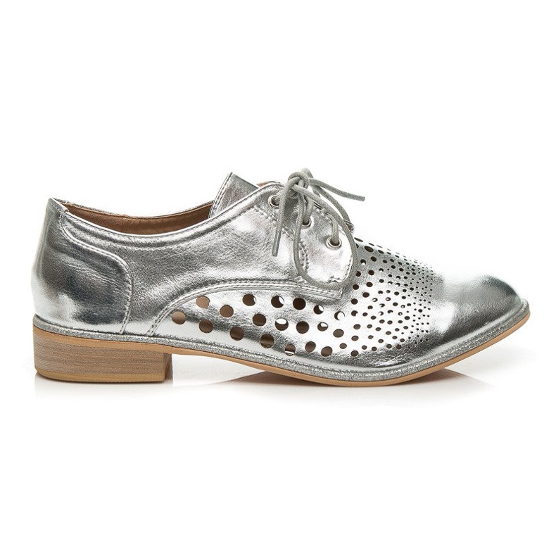 Vices Încălțăminte cu dantelă cu ajurat gri