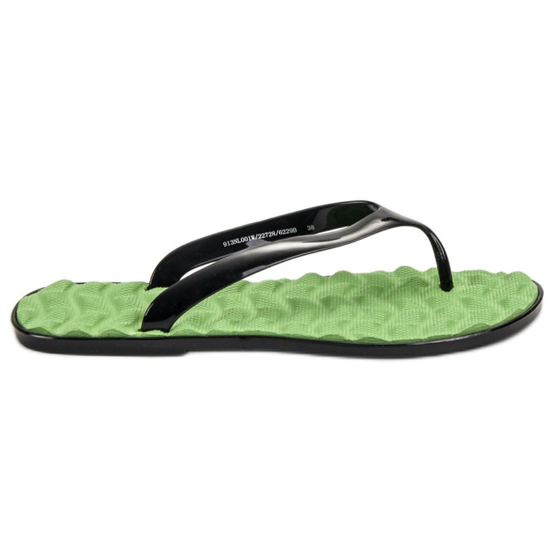 SHELOVET Flip-flops din cauciuc verde