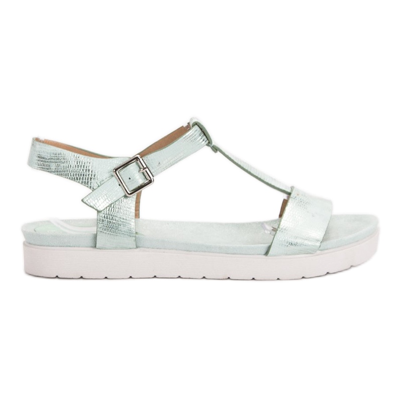 SHELOVET Sandale de menta verde