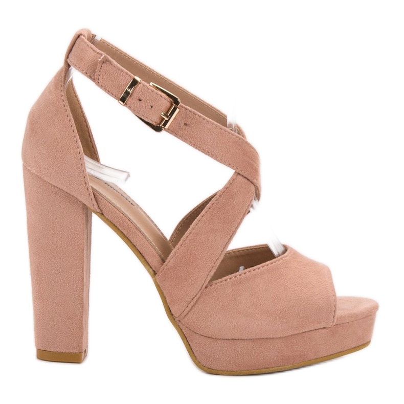 SHELOVET Sandale pe platformă roz