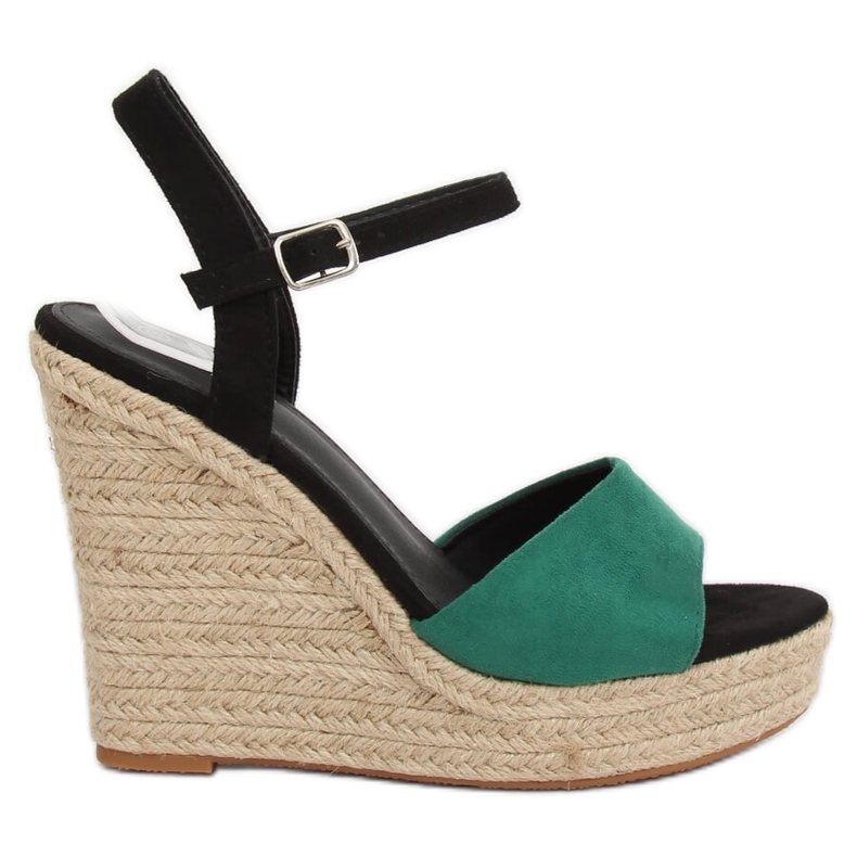 Espadrile verzi pe pene LL-190 Verde Espadrile verzi pe pene LL-190 Verde
