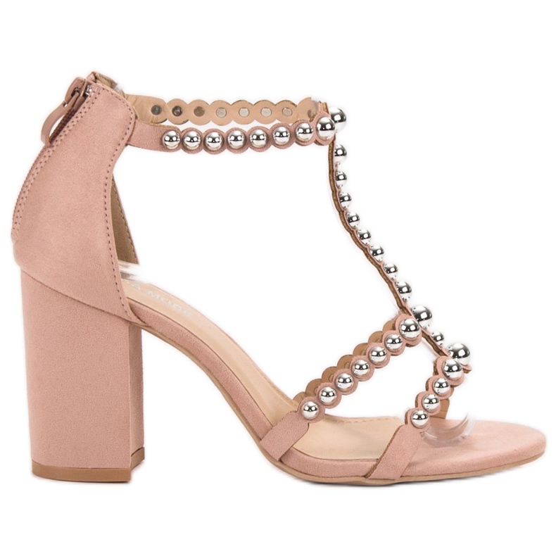 Laura Mode Sandale elegante roz