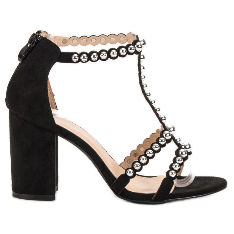 Laura Mode Sandale elegante negru Laura Mode Sandale elegante negru