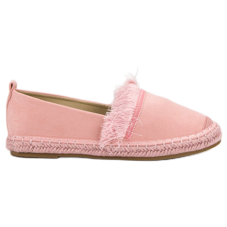 Lily Shoes Espadrile Cu Franjuri roz