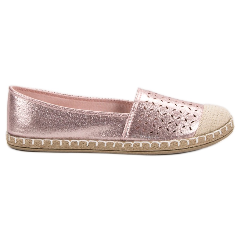 New Tlck Espadrile cu sclipici roz New Tlck Espadrile cu sclipici roz