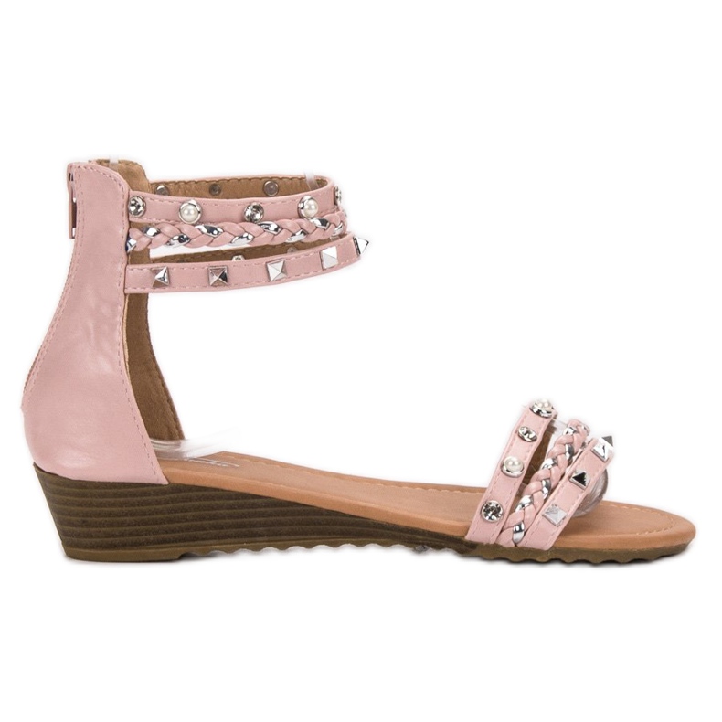 SHELOVET Sandale Rock roz
