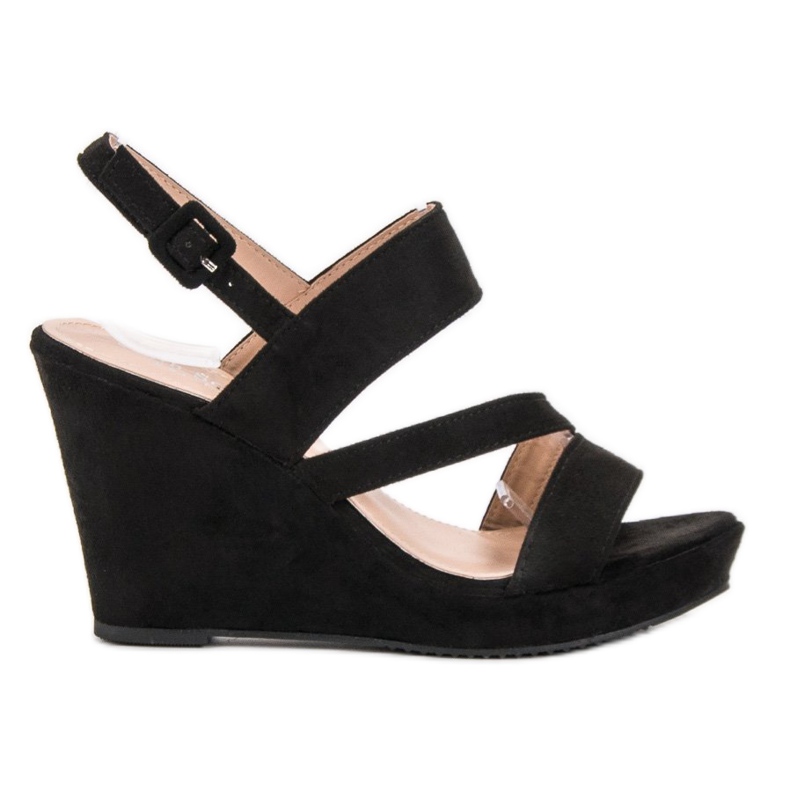 SHELOVET Sandale cu pană negru