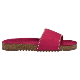 Goodin Papuci din piele roz Goodin Papuci din piele roz