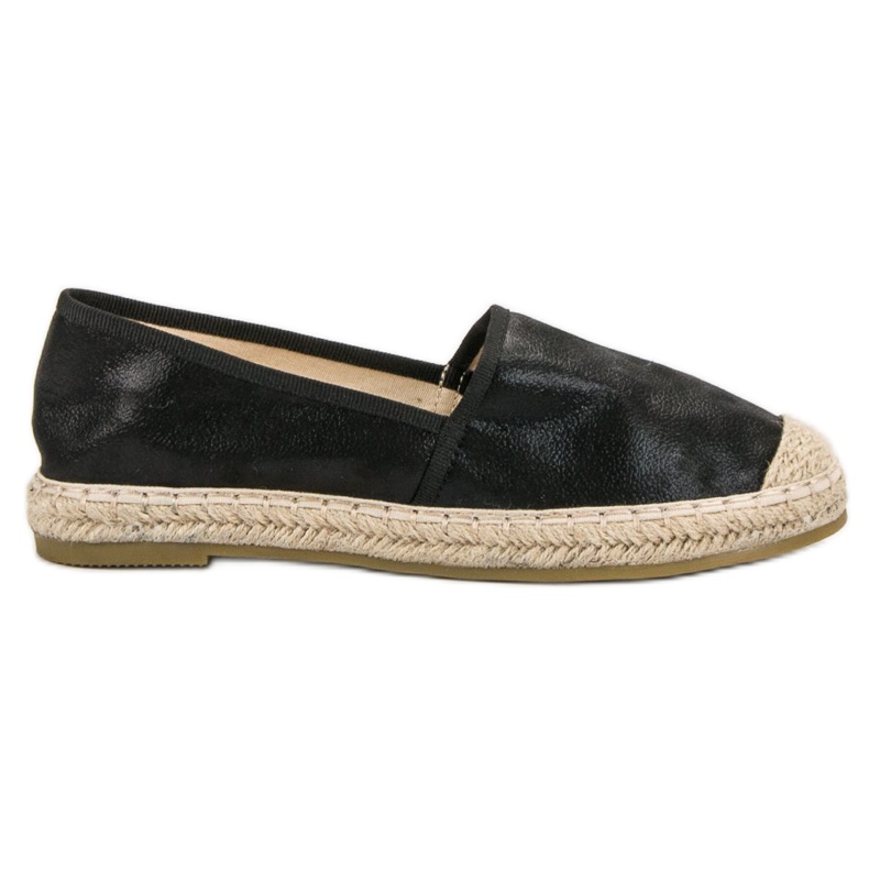 Forever Folie Espadrile negre negru