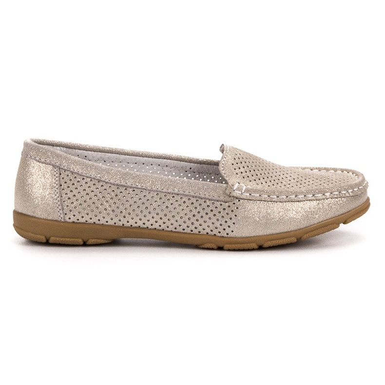 Mocasini din piele VINCEZA galben