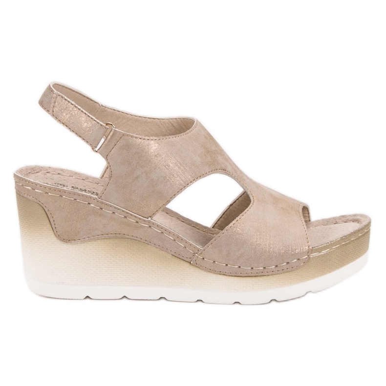 Goodin Sandale cu pene confortabile galben Goodin Sandale cu pene confortabile galben