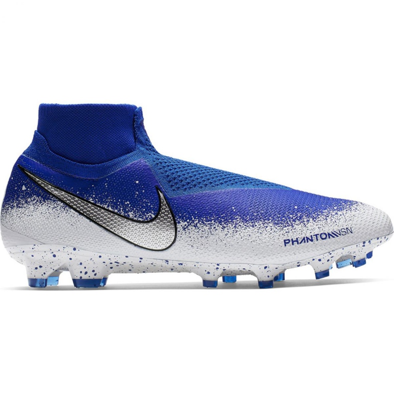 Ghete de fotbal Nike Phantom Vsn Elite Df Fg M AO3262-410 multicolor albastru Ghete de fotbal Nike Phantom Vsn Elite Df Fg M AO3262-410 multicolor albastru