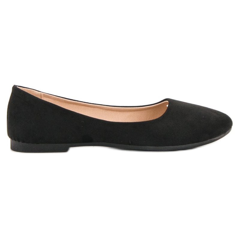 Evento Balerini din piele neagră negru Evento Balerini din piele neagră negru