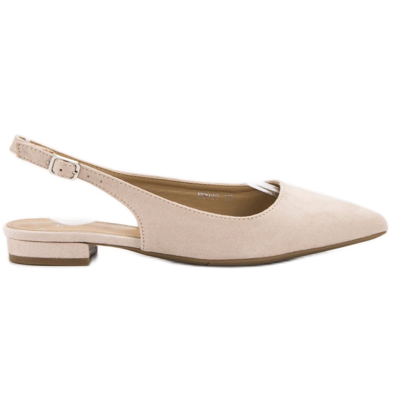 SHELOVET Ballerine din piele de căprioară la modă maro